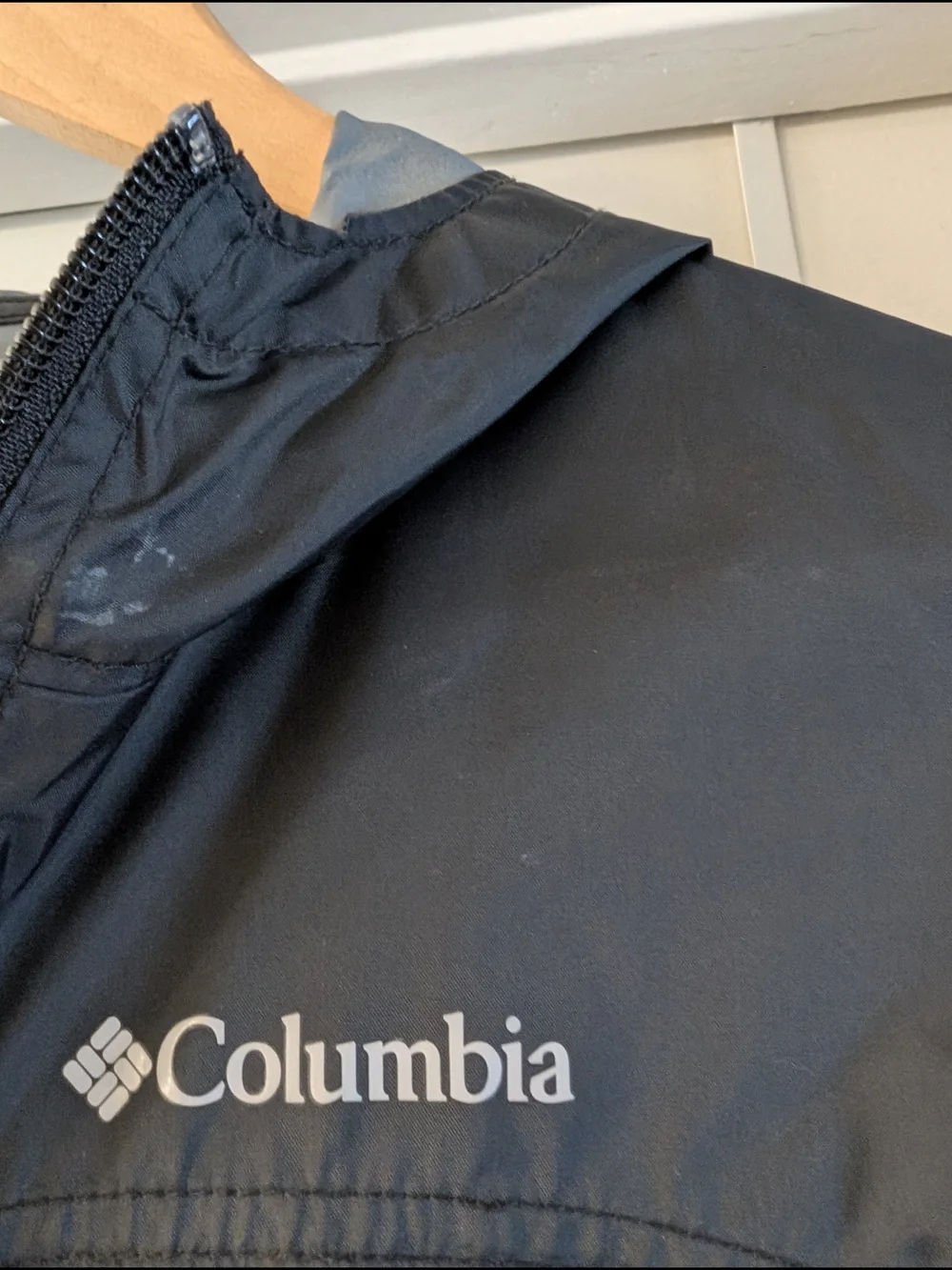 Columbia Kids' Hooded Rain Jacket - Dark Gray/Charcoal
